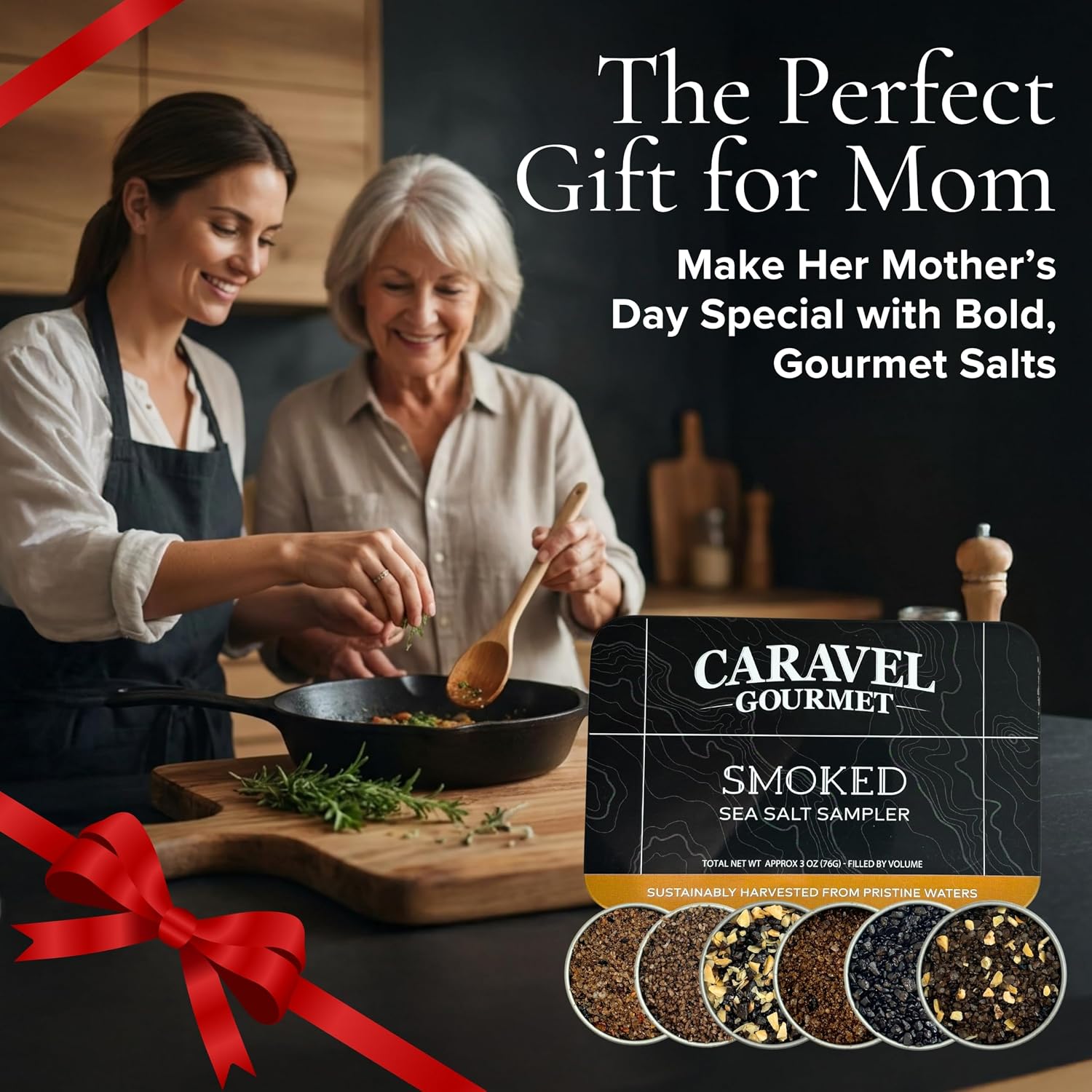 Smoked Sea Salt Sampler Set – 6-Flavor Grilling & Cooking Salts Bundle