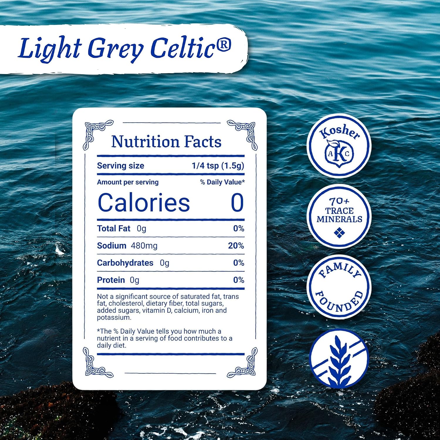 Celtic Sea Salt Light Grey Coarse – Unrefined Mineral Salt